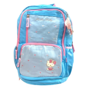 Sac à Dos Scolaire – Hello Kitty Bleu 🎀